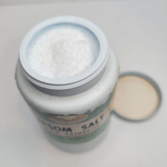 VINTAGE Perrigo Epsom Salt U.S.P. Cathartic Retro 1lb Plastic Jar (FULL) - Picture 5 of 5
